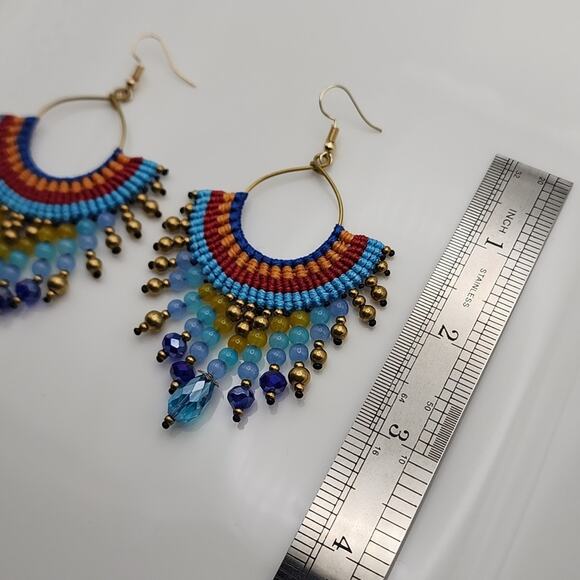 Boho Beaded Earrings - Picture 3 of 3